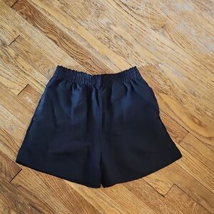 New H&M Linen-blend Pull-on Shorts Black Women's Shorts XS